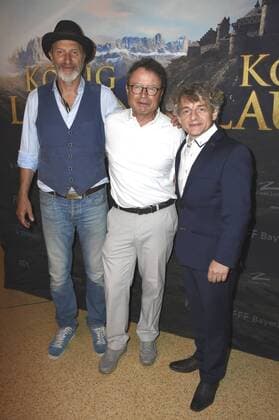 Rufus Beck, Klaus Schäfer und Volker Zack Michalowski bei der Premiere des Kinofilms König Laurin im Mathäser Filmpalast. München, 28.08.2016 Foto:xP.xSchönbergerx xFuturexImage