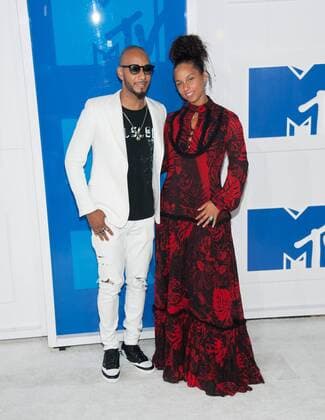 August 28, 2016 - New York, NY, United States - 28 August 2016 - New York, New York - Swizz Beatz, Alicia Keys. 2016 MTV Video Music Awards at Madison Square Garden. Photo Credit: Mario Santoro AdMedia New York United States - ZUMAa123