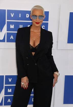 August 28, 2016 - New York, New York, U.S. - AMBER ROSE attends the arrivals at the 2016 MTV Video Music Awards held at Madison Square Garden. New York U.S. - ZUMAk03_