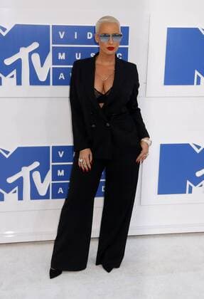 August 28, 2016 - New York, New York, U.S. - AMBER ROSE attends the arrivals at the 2016 MTV Video Music Awards held at Madison Square Garden. New York U.S. - ZUMAk03_