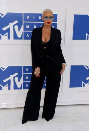 August 28, 2016 - New York, New York, U.S. - AMBER ROSE attends the arrivals at the 2016 MTV Video Music Awards held at Madison Square Garden. New York U.S. - ZUMAk03_
