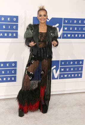 August 28, 2016 - New York, New York, U.S. - Singer RITA ORA attends the arrivals at the 2016 MTV Video Music Awards held at Madison Square Garden. New York U.S. - ZUMAk03_