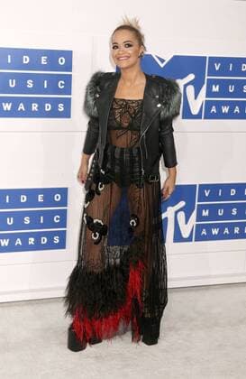 August 28, 2016 - New York, New York, U.S. - Singer RITA ORA attends the arrivals at the 2016 MTV Video Music Awards held at Madison Square Garden. New York U.S. - ZUMAk03_