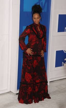 August 28, 2016 - New York, New York, U.S. - Singer ALICIA KEYS attends the arrivals at the 2016 MTV Video Music Awards held at Madison Square Garden. New York U.S. - ZUMAk03_