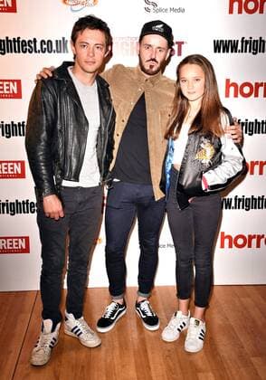 FrightFest 2016 - Lets Be Evil UK Premiere London, UK. Elliot James Langridge, Martin Owen and Isabelle Allen at the UK Premiere of Lets be Evil as part of Channel Four FrightFest held at Vue Cinema, West 12, Concord Shopping Centre, London on Sunday 28 August 2016. LMK392 -60993-290816 