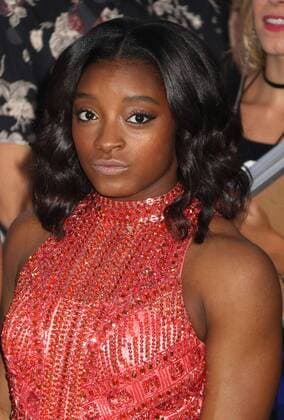August 28, 2016 - New York, New York, U.S. - Olympic gymnast SIMONE BILES attends the arrivals at the 2016 MTV Video Music Awards held at Madison Square Garden. New York U.S. - ZUMAk03_