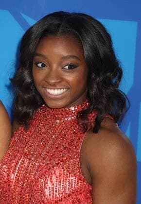 August 28, 2016 - New York, New York, U.S. - Olympic gymnast SIMONE BILES attends the arrivals at the 2016 MTV Video Music Awards held at Madison Square Garden. New York U.S. - ZUMAk03_