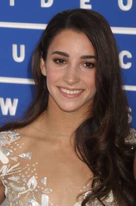 August 28, 2016 - New York, New York, U.S. - Olympic gymnast ALY RAISMAN attends the arrivals at the 2016 MTV Video Music Awards held at Madison Square Garden. New York U.S. - ZUMAk03_