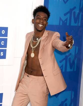 August 28, 2016 - New York, New York, U.S. - Hip hop artist DESIIGNER attends the arrivals at the 2016 MTV Video Music Awards held at Madison Square Garden. New York U.S. - ZUMAk03_