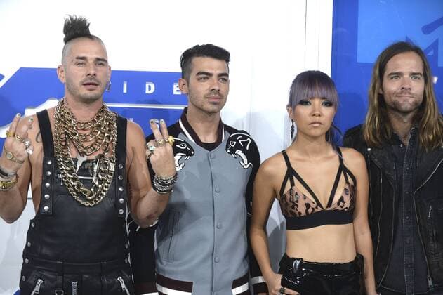 Cole Whittle, Joe Jonas, JinJoo Lee und Jack Lawless (DNCE) bei der Verleihung der MTV Video Music Awards 2016 im Madison Square Garden. New York, 28.08.2016 Foto:xD.xVanxTinex xFuturexImage