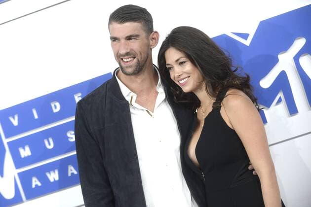 Michael Phelps und Nicole Johnson bei der Verleihung der MTV Video Music Awards 2016 im Madison Square Garden. New York, 28.08.2016 Foto:xD.xVanxTinex xFuturexImage