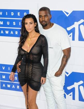 August 28, 2016 - New York, NY, United States - 28 August 2016 - New York, New York - Kim Kardashian West, Kanye West. 2016 MTV Video Music Awards at Madison Square Garden. Photo Credit: Mario Santoro AdMedia New York United States - ZUMAa123