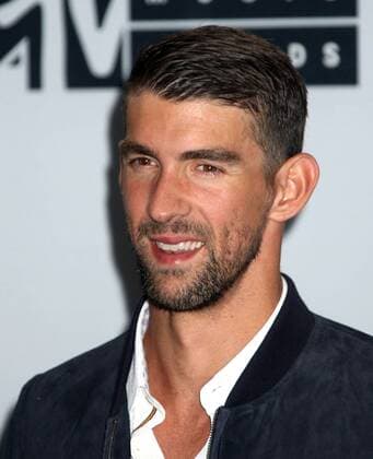 August 28, 2016 - New York, New York, U.S. - Olympic swimmer MICHAEL PHELPS poses for photos in the press room at the 2016 MTV Video Music Awards held at Madison Square Garden. New York U.S. - ZUMAk03_