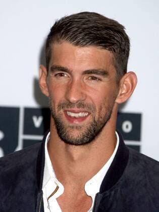 August 28, 2016 - New York, New York, U.S. - Olympic swimmer MICHAEL PHELPS poses for photos in the press room at the 2016 MTV Video Music Awards held at Madison Square Garden. New York U.S. - ZUMAk03_