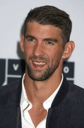 August 28, 2016 - New York, New York, U.S. - Olympic swimmer MICHAEL PHELPS poses for photos in the press room at the 2016 MTV Video Music Awards held at Madison Square Garden. New York U.S. - ZUMAk03_