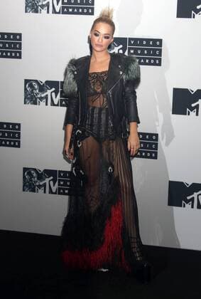 August 28, 2016 - New York, New York, U.S. - Singer RITA ORA poses for photos in the press room at the 2016 MTV Video Music Awards held at Madison Square Garden. New York U.S. - ZUMAk03_