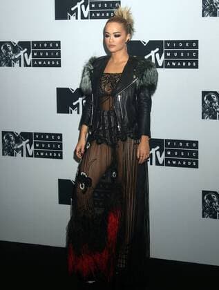 August 28, 2016 - New York, New York, U.S. - Singer RITA ORA poses for photos in the press room at the 2016 MTV Video Music Awards held at Madison Square Garden. New York U.S. - ZUMAk03_