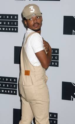 August 28, 2016 - New York, New York, U.S. - CHANCE THE RAPPER poses for photos in the press room at the 2016 MTV Video Music Awards held at Madison Square Garden. New York U.S. - ZUMAk03_