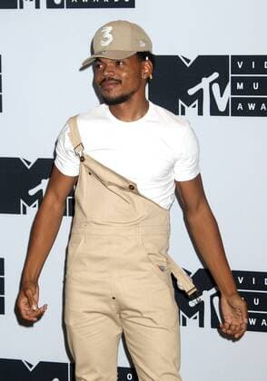 August 28, 2016 - New York, New York, U.S. - CHANCE THE RAPPER poses for photos in the press room at the 2016 MTV Video Music Awards held at Madison Square Garden. New York U.S. - ZUMAk03_