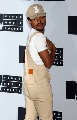 August 28, 2016 - New York, New York, U.S. - CHANCE THE RAPPER poses for photos in the press room at the 2016 MTV Video Music Awards held at Madison Square Garden. New York U.S. - ZUMAk03_