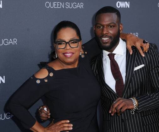 August 29, 2016 - Burbank, CA, United States - 29 August 2016 - Burbank, California. Oprah Winfrey, Kofi Siriboe. Premiere of OWN s Queen Sugar held at Warner Bros. Studio Lot. Photo Credit: AdMedia Burbank United States - ZUMAa123
