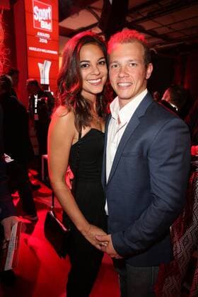 Fabian Hambüchen und seine Freundin Marcia Ev bei der Verleihung vom Sport Bild Award am 29.08.2016 in Hamburg Sportbild Award 2016 Verleihung in Hamburg 
