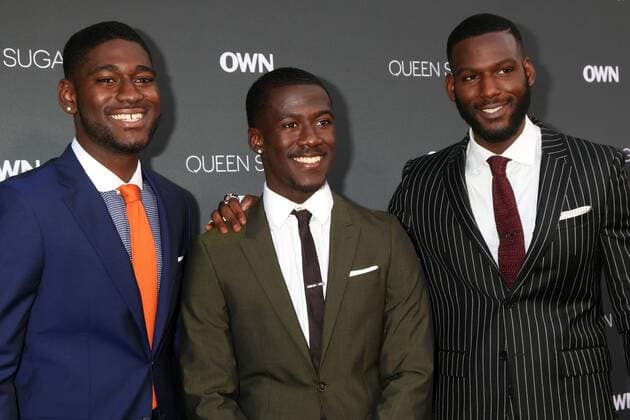 LOS ANGELES - AUG 29: Kwesi Boakye, Kwame Boateng, Kofi Siriboe at the Premiere Of OWN s Queen Sugar at the Warner Brothers Studios on August 29, 2016 in Burbank, CA  KathyxHutchins
