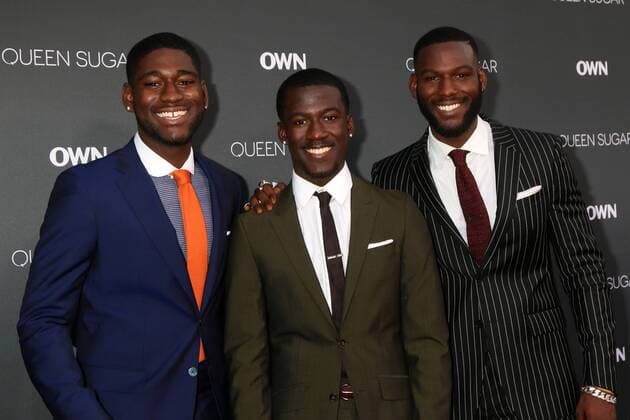 LOS ANGELES - AUG 29: Kwesi Boakye, Kwame Boateng, Kofi Siriboe at the Premiere Of OWN s Queen Sugar at the Warner Brothers Studios on August 29, 2016 in Burbank, CA  KathyxHutchins