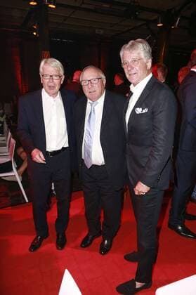 Reinhard Rauball, Uwe Seeler und Marcel Reif beim Sport Bild Award 2016 in der Fischauktionshalle. Hamburg, 29.08.2016 Foto:xgbrcix xFuturexImage