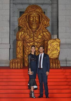 Themen der Woche Bilder des Tages Actors Courtney Eaton(L) and Brenton Thwaites attend the Japan Premiere for the film Gods of Egypt at the Tokyo National Museum in Tokyo, Japan on August 30, 2016. This film will open on September 9 in Japan.  TKP2016083009 KEIZOxMORI