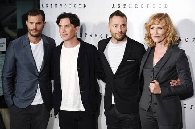 Jamie Dornan, Cillian Murphy, Sean Ellis und Anna Geislerova bei der Premiere des Kinofilms Anthropoid im BFI Southbank. London, 30.08.2016 Jamie Dornan, Cillian Murphy, Sean Ellis, Anna Geislerova  Foto:xS.xVasx xFuturexImage