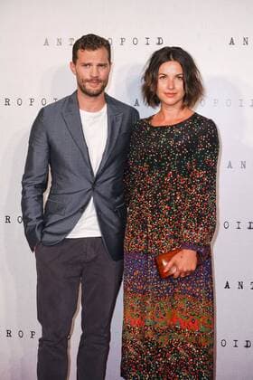 Northern Irish actor, model, and musician Jamie Dornan and his wife, English actress Amelia Warner, attending the UK premiere of Anthropoid at BFI Southbank in London. AUGUST 30th 2016  SLIx162794