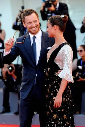 73rd Venice Film Festival, Red Carpet film The light between oceans . Pictured: Michael Fassbender, Alicia Vikander  Copyright: xAlbertoxTerenghi Veneziax2016x