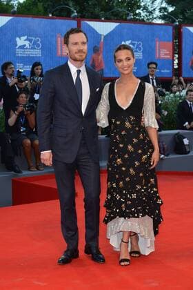 73rd Venice Film Festival, Red Carpet film The light between oceans . Pictured: Michael Fassbender and Alicia Vikander  Copyright: xSimonexComi Veneziax2016x