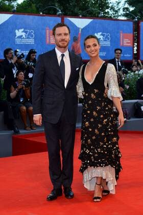 73rd Venice Film Festival, Red Carpet film The light between oceans . Pictured: Michael Fassbender and Alicia Vikander  Copyright: xSimonexComi Veneziax2016x