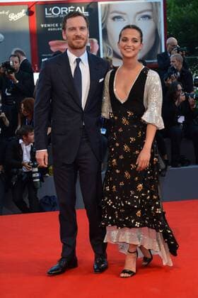 73rd Venice Film Festival, Red Carpet film The light between oceans . Pictured: Michael Fassbender and Alicia Vikander  Copyright: xSimonexComi Veneziax2016x