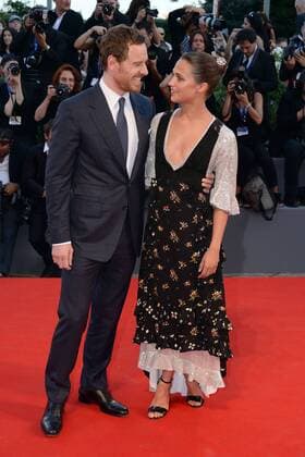 210942 Degun Starface 2016-09-01 Venise Italie Mostra 2016. 73nd Venice International Film festival. Photocall du film The light between oceans . Mostra 2016. 73nd Venice International Film Festival. Red Carpet of the light between oceans movie. Alicia Vikander .Michael Fassbinder. Fassbender, Michael; Vikander, Alicia  Copyright: xDegunx xStarfacex STAR_210942_023
