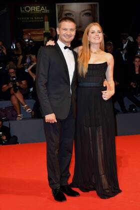73rd Venice Film Festival, Red Carpet film Arrivals . Pictured: Jeremy Renner, Amy Adams  Copyright: xSimonexComi Veneziax2016x