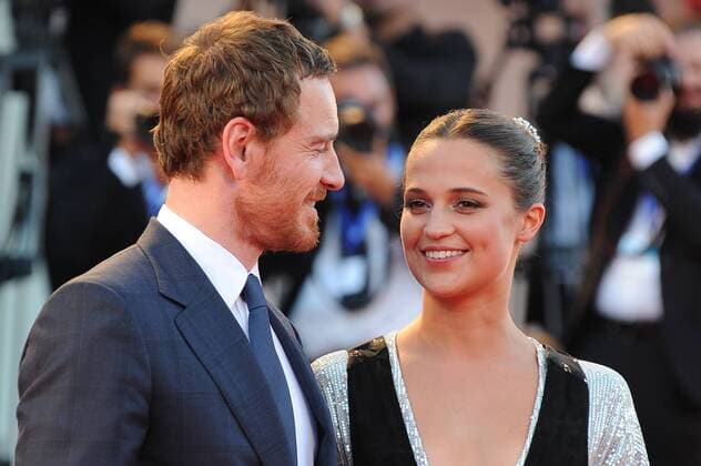The Light Between Oceans Premiere Venice. Italy. Michael Fassbender and Alicia Vikander at The Light Between Oceans Premiere during the 73rd Venice Film Festival . 1st September 2016. LMK200-61333-010916 