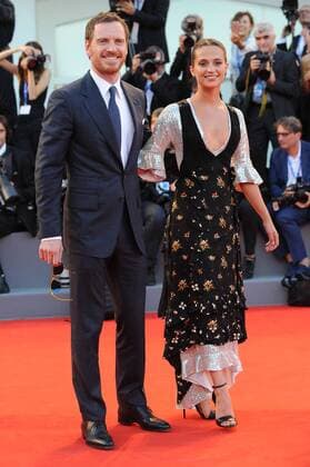 The Light Between Oceans Premiere Venice. Italy. Michael Fassbender and Alicia Vikander at The Light Between Oceans Premiere during the 73rd Venice Film Festival . 1st September 2016. LMK200-61333-010916 
