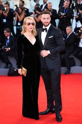 (160902) -- VENICE, Sept. 2, 2016 -- Actor Aaron Taylor Johnson (R) and Sam Taylor-Johnson arrive for the premiere of the movie Nocturnal Animals in competition at the 73rd Venice Film Festival in Venice, Italy, on Sept. 2, 2016. ) ITALY-VENICE-FILM FESTIVAL-NOCTURNAL ANIMALS-PREMIERE JinxYu 