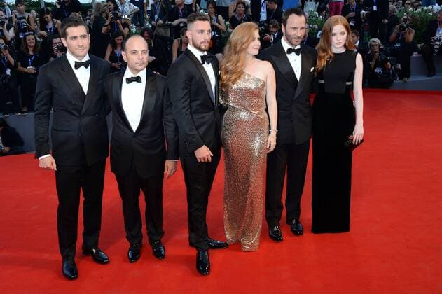 Filmfestspiele Venedig - Nocturnal Animals Filmpremiere 210969 Degun Starface 2016-09-02 Venise Italie Mostra 2016. 73nd Venice International Film Festival. Red Carpet of Noctural animals movie.Tom Ford (director), Amy Adams (actress), Jake Gyllenhaal (actor), Aaron Taylor-Johnson (actor)  Copyright: xDegunx xStarfacex STAR_210969_090