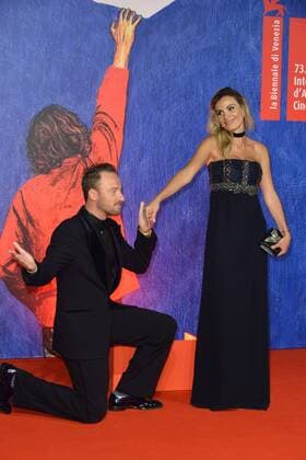 73rd Venice Film Festival, Red Carpet film Franca Chaos and creation . Pictured: Francesco Facchinetti, Wilma Helena Faissol  Copyright: xSimonexComi Veneziax2016x