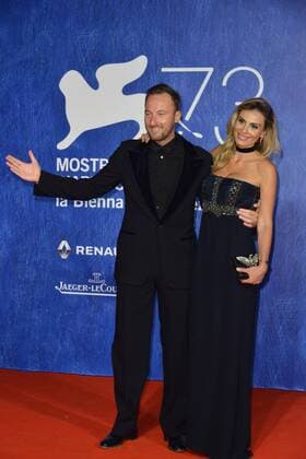 73rd Venice Film Festival, Red Carpet film Franca Chaos and creation . Pictured: Francesco Facchinetti, Wilma Helena Faissol  Copyright: xSimonexComi Veneziax2016x