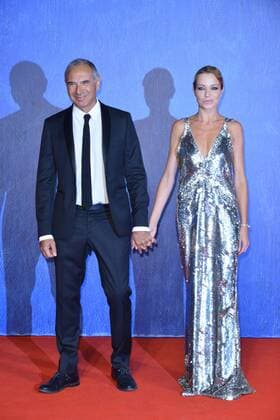 73rd Venice Film Festival, Red Carpet film Franca Chaos and creation . Pictured: Stefania Rocca, Carlo Capasa  Copyright: xSimonexComi Veneziax2016x