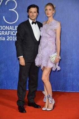 73rd Venice Film Festival, Red Carpet film Franca Chaos and creation . Pictured: Matteo Ceccarini, Eva Riccobono  Copyright: xSimonexComi Veneziax2016x