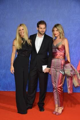73rd Venice Film Festival, Red Carpet film Franca Chaos and creation . Pictured: Tomaso Trussardi, Michelle Hunziker, Gaia Trussardi  Copyright: xSimonexComi Veneziax2016x