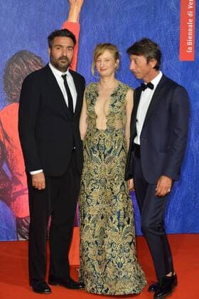 73rd Venice Film Festival, Red Carpet film Franca Chaos and creation . Pictured: Saverio Costanzo, Alba Rhorwacher, Pierpaolo Piccioli  Copyright: xSimonexComi Veneziax2016x