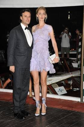 73rd Venice Film Festival. Arrivals for Franca: Chaos and Creation red carpet. Pictured: Eva Riccobono, Matteo Ceccarini  Copyright: xVeneziax2016x