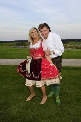 Marianne und Michael 5. Marianne & Michael Lederhos«n Cup Golfclub Valley Golfplatz Tegernsee Muenchen 02. September 2016
